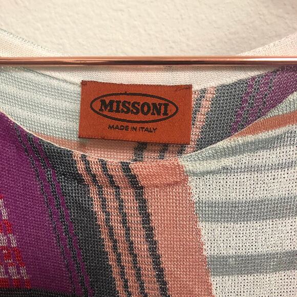 Missoni sleeveless striped Intarsia dress size small designer luxury - Picture 3 of 7
